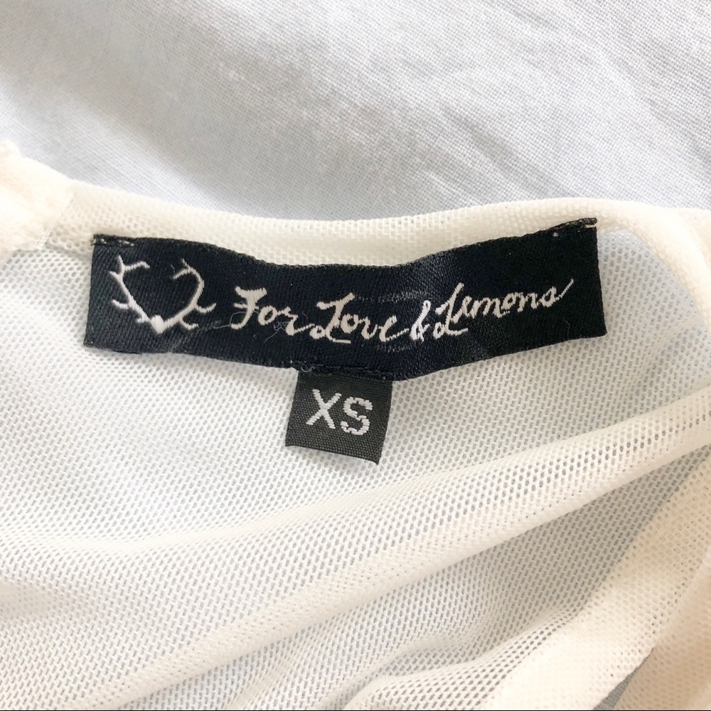 SOLD For Love And Lemons White Floral Dress - Picture 4 of 8